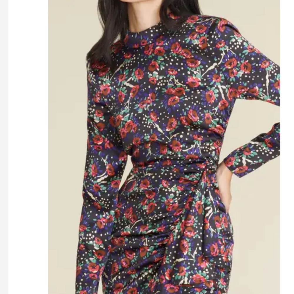 VERONICA BEARD NWTLouella Floral Silk Blend Mini Dress
